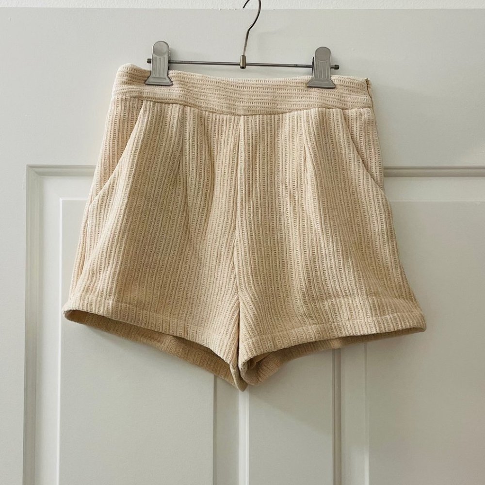 TCEC | NWOT | Corduroy Pocket Shorts | S, M, L | Cream | CP9548